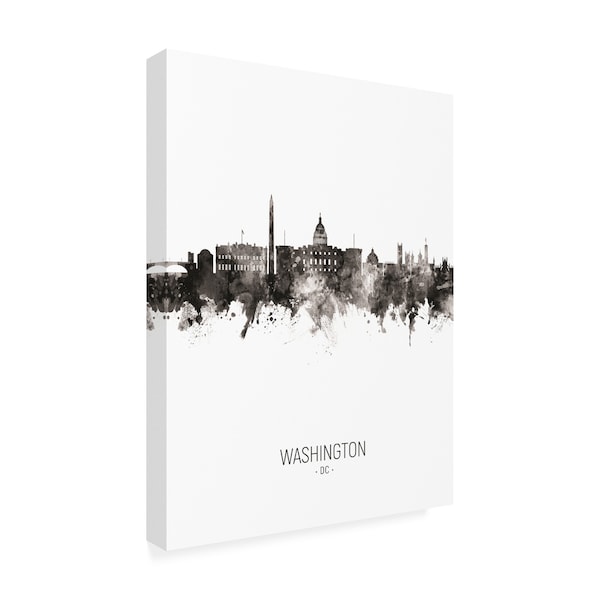 Michael Tompsett 'Washington DC Skyline Portrait II' Canvas Art,24x32